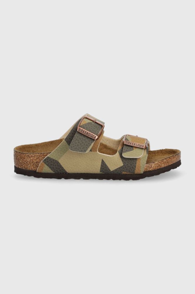 Дитячі шльопанці Birkenstock колір зелений (3344997)