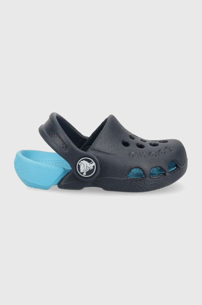 Дитячі шльопанці Crocs колір синій (3344998)