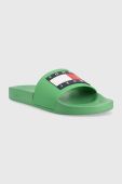 Шльопанці Tommy Jeans POOL SLIDE ESS чоловічі колір зелений EM0EM01191 Шльопанці Tommy Jeans POOL SLIDE ESS чоловічі колір зелений EM0EM01191