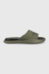Шкіряні шльопанці The North Face TRIARCH SLIDE чоловічі колір зелений Шкіряні шльопанці The North Face TRIARCH SLIDE чоловічі колір зелений