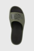 Шкіряні шльопанці The North Face TRIARCH SLIDE чоловічі колір зелений Шкіряні шльопанці The North Face TRIARCH SLIDE чоловічі колір зелений