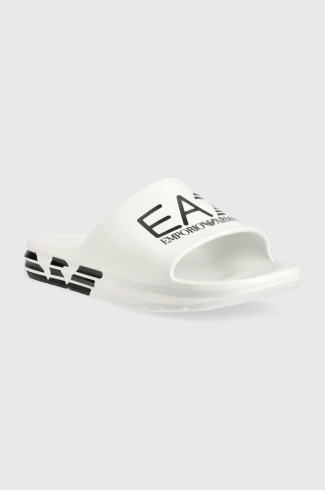 Шльопанці EA7 Emporio Armani XBP008 XK337 D611 чоловічі колір білий фото 2