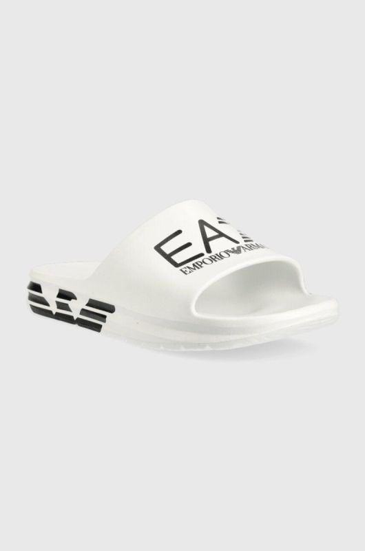 Шльопанці EA7 Emporio Armani XBP008 XK337 D611 чоловічі колір білий фото 2