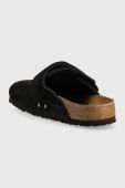 Шкіряні шльопанці Birkenstock Nagoya чоловічі колір чорний 1020413
