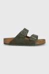 Шльопанці Birkenstock Arizona чоловічі колір зелений 1024550 1024550-DDustThyme Шльопанці Birkenstock Arizona чоловічі колір зелений 1024550 1024550-DDustThyme