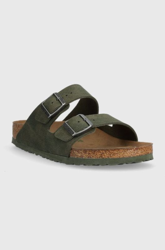 Шльопанці Birkenstock Arizona чоловічі колір зелений 1024550 1024550-DDustThyme фото 2