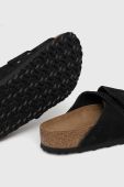 Замшеві шльопанці Birkenstock KYOTO чоловічі колір чорний 1020388