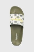Шльопанці Pepe Jeans SLIDER чоловічі колір зелений PMS70124