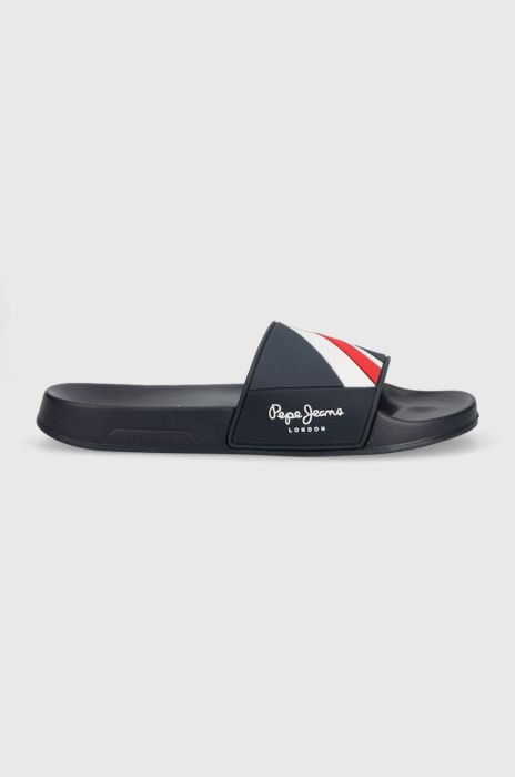 Шльопанці Pepe Jeans SLIDER чоловічі колір синій PMS70125