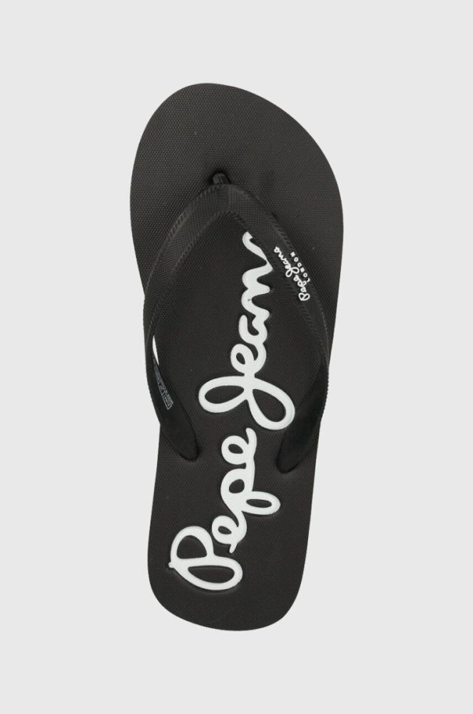 В'єтнамки Pepe Jeans BAY BEACH чоловічі колір чорний PMS70128 фото 4