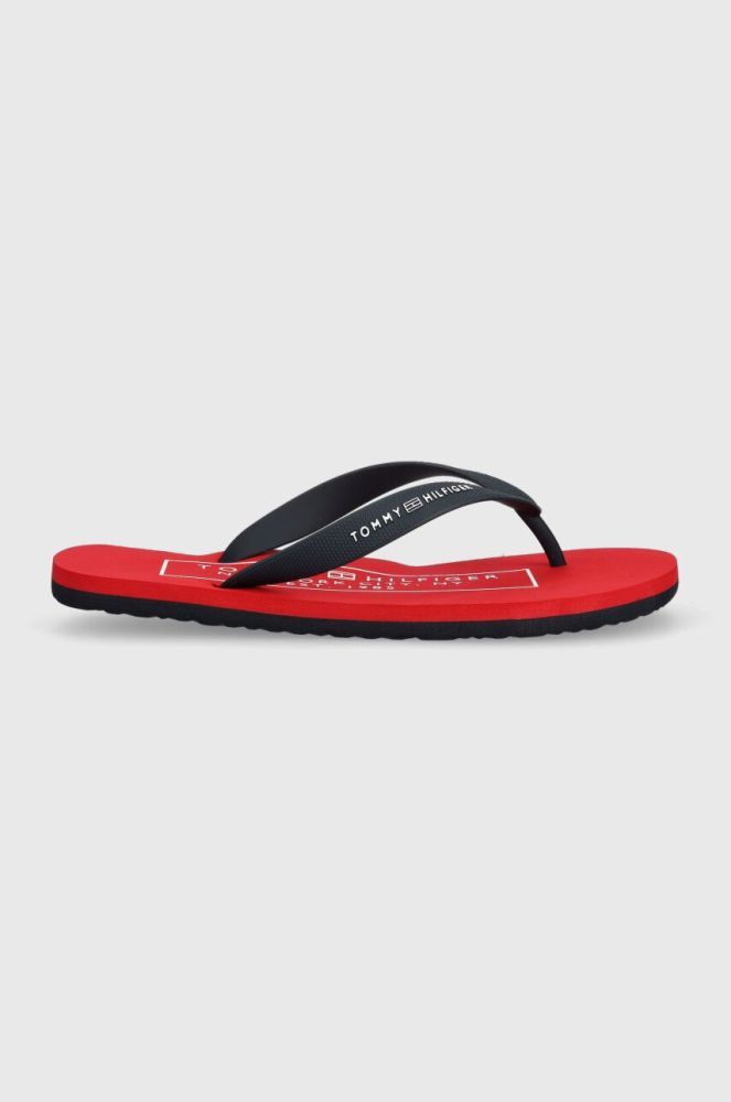 В'єтнамки Tommy Hilfiger RUBBER HILFIGER BEACH SANDAL чоловічі колір синій FM0FM04468