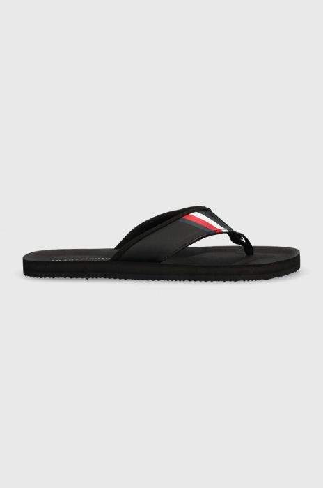 В'єтнамки Tommy Hilfiger COMFORTABLE PADDED BEACH SANDAL чоловічі колір чорний FM0FM04473