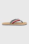 В'єтнамки Tommy Hilfiger HILFIHER CORK BEACH SANDAL чоловічі колір синій FM0FM04475 В'єтнамки Tommy Hilfiger HILFIHER CORK BEACH SANDAL чоловічі колір синій FM0FM04475