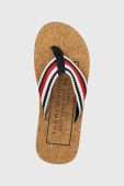 В'єтнамки Tommy Hilfiger HILFIHER CORK BEACH SANDAL чоловічі колір синій FM0FM04475