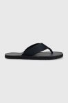 В'єтнамки Tommy Hilfiger HILFIGER LEATHER BEACH SANDAL чоловічі колір синій FM0FM04548 В'єтнамки Tommy Hilfiger HILFIGER LEATHER BEACH SANDAL чоловічі колір синій FM0FM04548