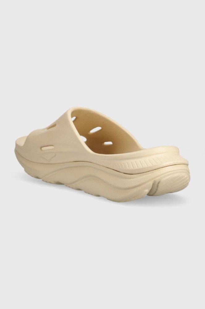 Шльопанці Hoka One One ORA Recovery Slide 3 чоловічі колір бежевий фото 3