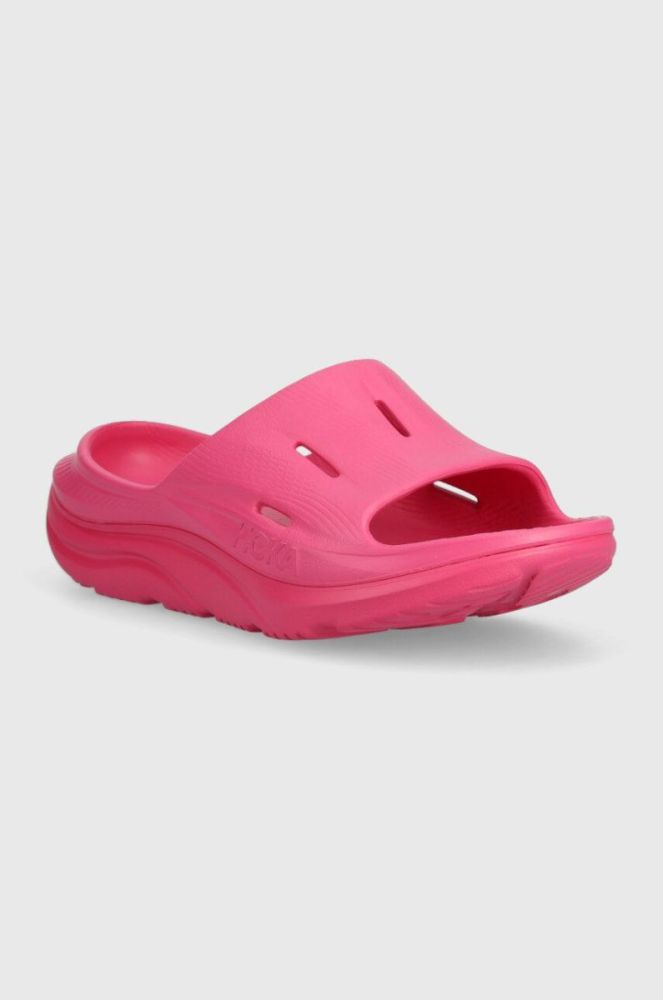 Шльопанці Hoka One One ORA Recovery Slide 3 чоловічі колір фіолетовий фото 2