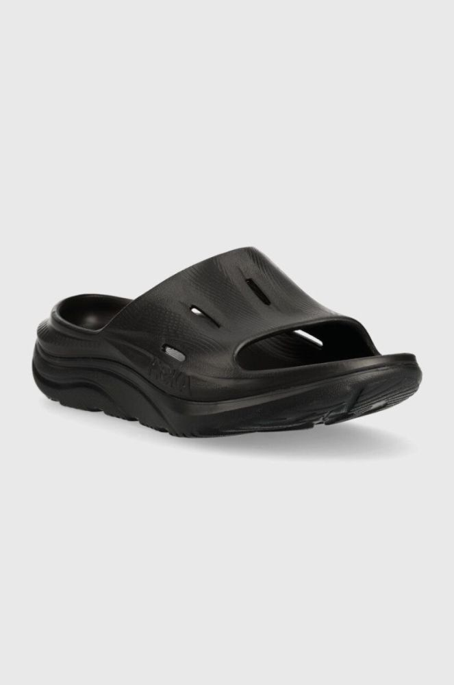 Шльопанці Hoka ORA Recovery Slide 3 чоловічі колір чорний 1135061-CSAA фото 2