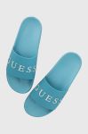 Шльопанці Guess SLIDES чоловічі колір бірюзовий F3GZ05 BB00F Шльопанці Guess SLIDES чоловічі колір бірюзовий F3GZ05 BB00F