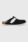 Шльопанці Birkenstock 1025895 Boston чоловічі колір чорний Boston 1025895-Blk/Wht Шльопанці Birkenstock 1025895 Boston чоловічі колір чорний Boston 1025895-Blk/Wht