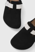 Шльопанці Birkenstock 1025895 Boston чоловічі колір чорний Boston 1025895-Blk/Wht