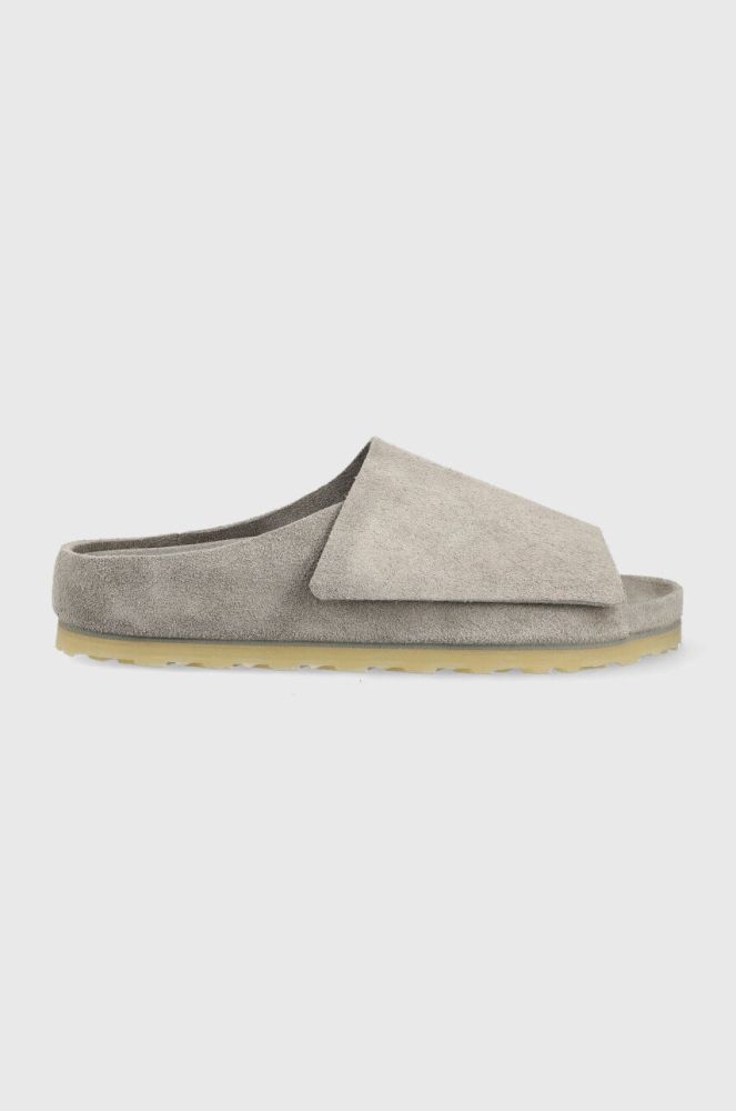 Замшеві шльопанці Birkenstock Fear Of God Los Feliz чоловічі колір сірий 1024765-lgrey