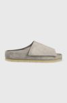 Замшеві шльопанці Birkenstock Fear Of God Los Feliz чоловічі колір сірий 1024765-lgrey Замшеві шльопанці Birkenstock Fear Of God Los Feliz чоловічі колір сірий 1024765-lgrey