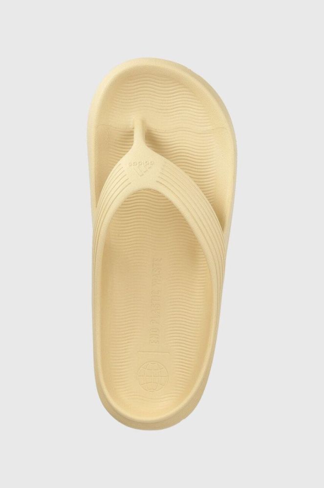 В'єтнамки adidas колір бежевий фото 2