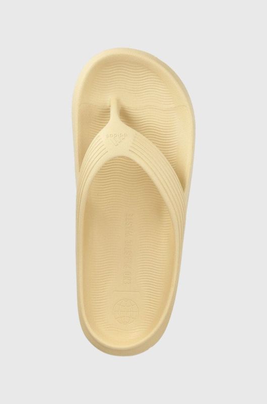 В'єтнамки adidas колір бежевий фото 2