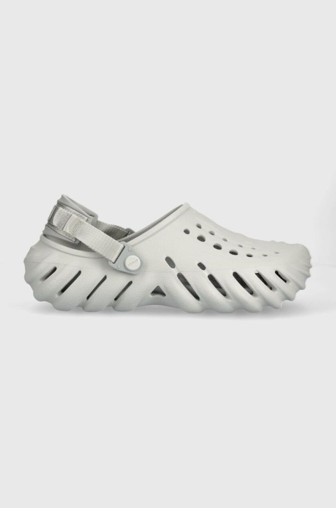 Шльопанці Crocs Echo Clog колір сірий 207937 207937.1FT-1FT