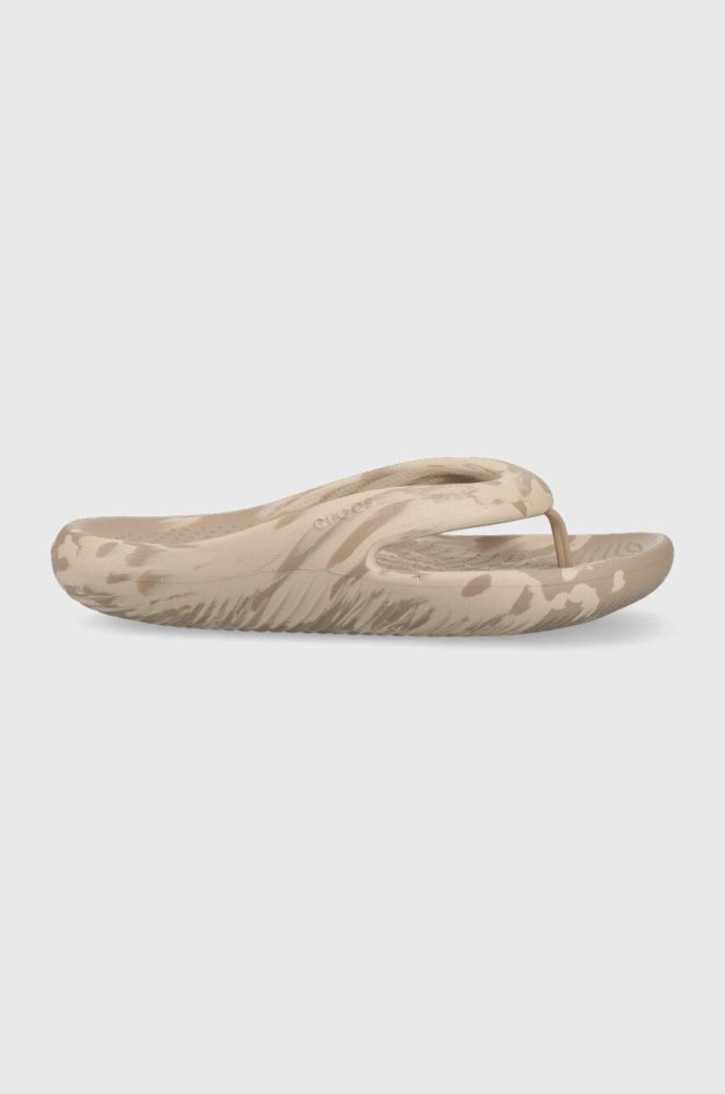 В'єтнамки Crocs Mellow Marbled Flip колір сірий 208580