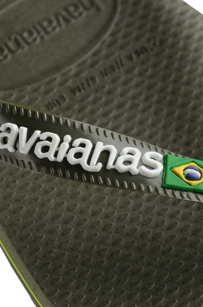 В'єтнамки Havaianas BRASIL LOGO колір зелений 4110850.3058 фото 5