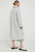 Вовняне пальто Samsoe Samsoe Eloise колір сірий перехідне oversize