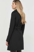 Пальто Patrizia Pepe жіночий колір чорний перехідний двобортний (2856484)