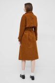 Пальто Sisley жіночий колір коричневий перехідний