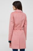 Пальто з домішкою вовни Pennyblack колір рожевий перехідний