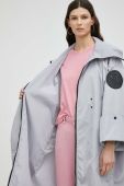 Пальто MMC STUDIO жіночий колір сірий перехідний oversize