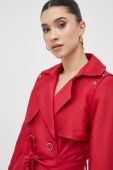 Пальто Morgan жіночий колір червоний перехідний двобортний