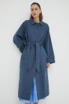 Пальто Lovechild жіночий перехідний колір блакитний Пальто Lovechild жіночий перехідний колір блакитний