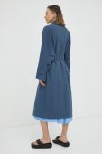 Пальто Lovechild жіночий перехідний колір блакитний