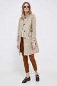 Пальто Lauren Ralph Lauren жіночий колір бежевий перехідний
