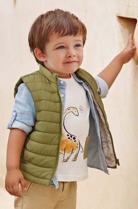 Безрукавка для немовлят Mayoral колір зелений