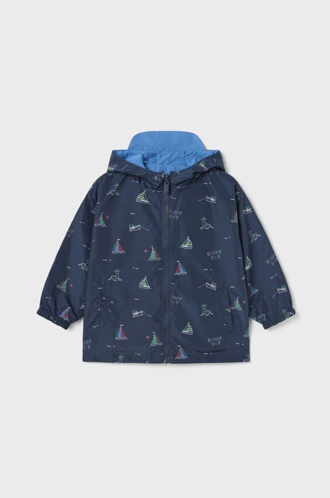 Двостороння дитяча куртка Mayoral колір синій