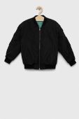 Дитяча куртка-бомбер Sisley колір чорний (3039285)
