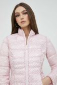 Двостороння куртка Guess жіноча колір рожевий перехідна