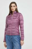 Двостороння куртка Guess жіноча колір фіолетовий перехідна