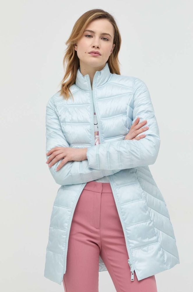 Двостороння куртка Guess жіноча перехідна колір блакитний (2936101)