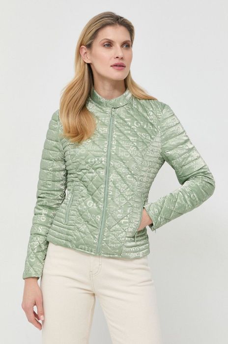 Куртка Guess жіноча колір зелений перехідна (2896541)