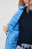 Пухова куртка Tommy Hilfiger жіноча перехідна колір блакитний