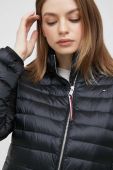 Пухова куртка Tommy Hilfiger жіноча колір чорний перехідна (2879598)